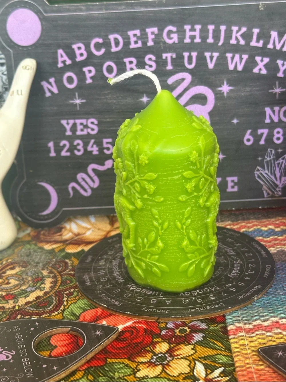 Woodland Deer Pillar Candle